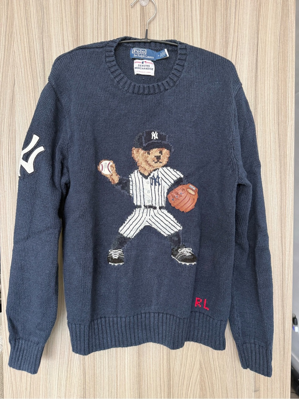 Polo Ralph Lauren x New York Yankees Polo Bear Sweater - Navy – Men’s M - MLB